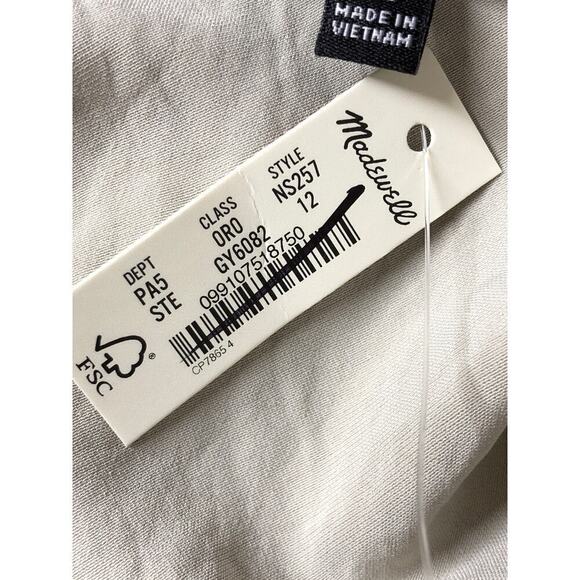 Madewell Satin Maxi Slip Skirt Steel NWT 12 - Picture 8 of 10